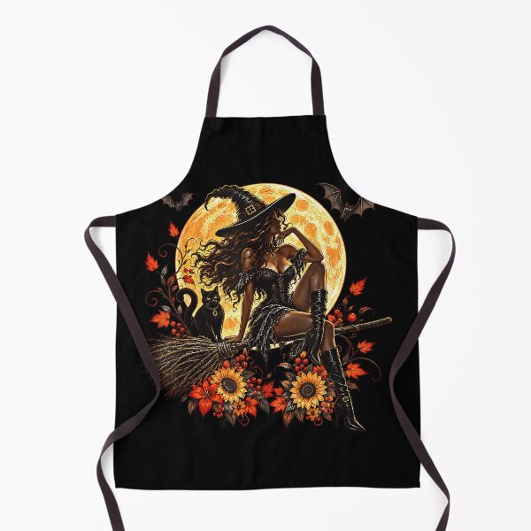 Item preview, Gothic Witch Black Cat Full Moon Autumn Halloween Art designed and sold by TadeoNivar.