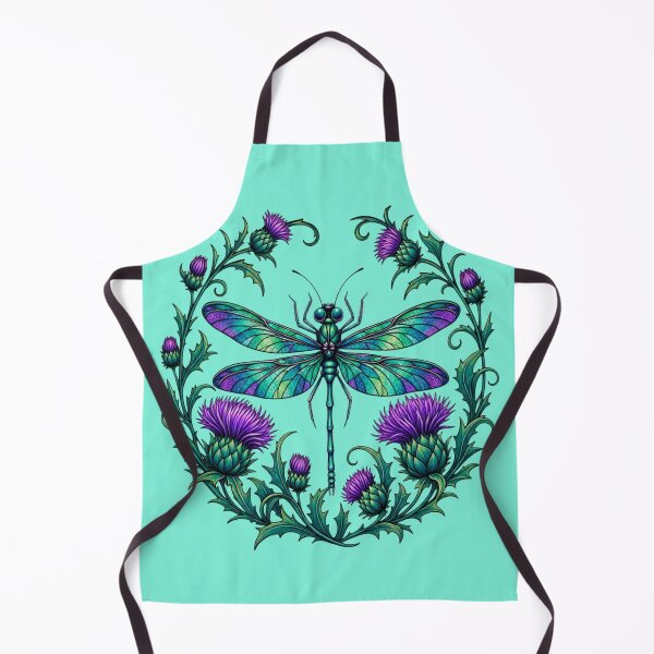 Item preview, Dragonfly and Thistle designed and sold by Art by Amy Panfalone.