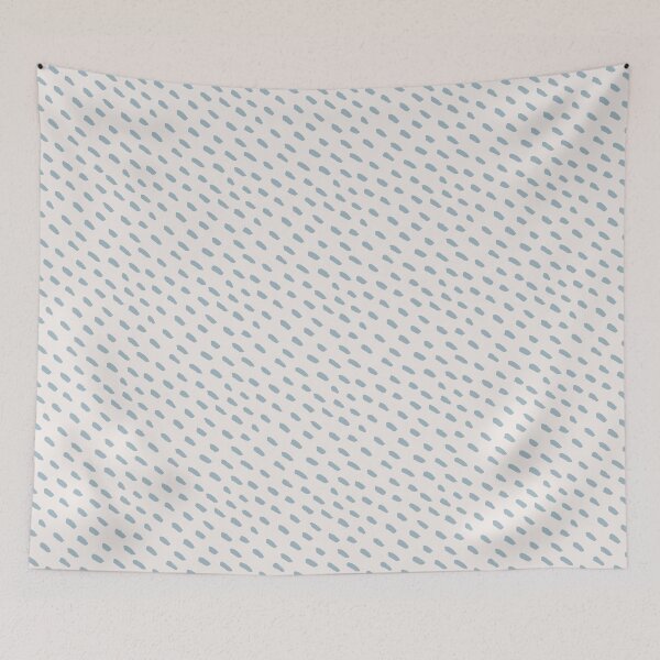 Item preview, Cozy Blue Raindrops Minimalist Autumn Pattern designed and sold by Marina Demidova.