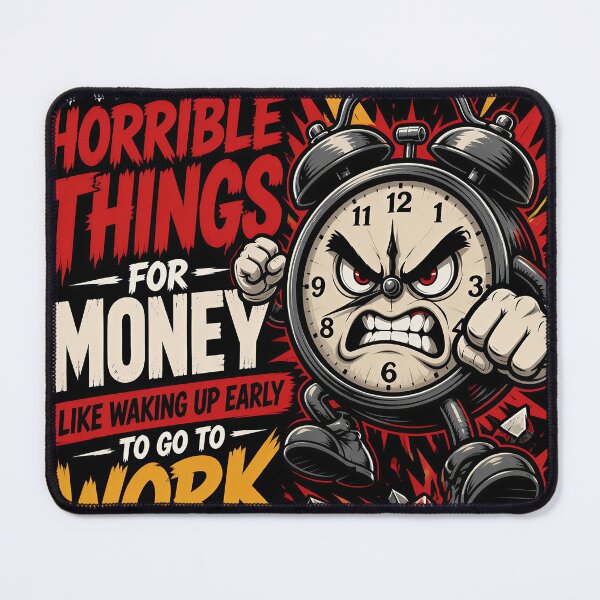 Item preview, I've Done Horrible Things For Money Like Waking Up Early To Go To Work - Angry Alarm Clock Funny Design designed and sold by lwadmin.