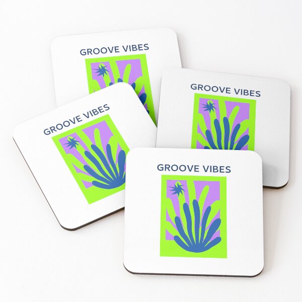 Item preview, Groove Vibes - Matisse Inspired Abstract Retro Floral Poster designed and sold by chatzous.