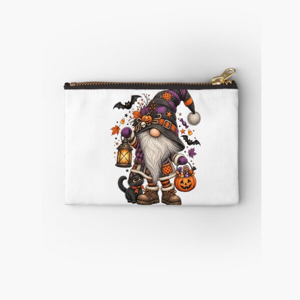 Item preview, Halloween gnome with pumpkin, black cat and candy designed and sold by J-Impression.