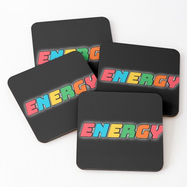 Item preview, Energy Retro Rainbow Bubble Text Glowing Design designed and sold by Nexus Space.