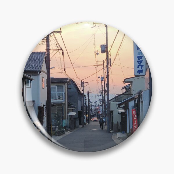Item preview, Sunset Glow Over Quiet Japanese Residential Street designed and sold by MiraNadaPrints.
