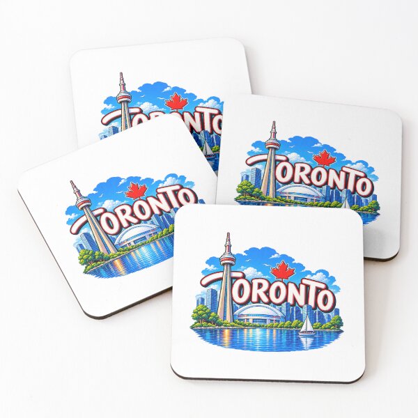 Item preview, Toronto CN Tower & Waterfront – Canada Skyline Maple Leaf Design designed and sold by SVALANART.