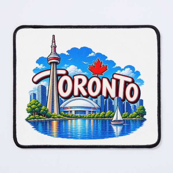 Item preview, Toronto CN Tower & Waterfront – Canada Skyline Maple Leaf Design designed and sold by SVALANART.