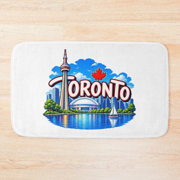 Item preview, Toronto CN Tower & Waterfront – Canada Skyline Maple Leaf Design designed and sold by SVALANART.