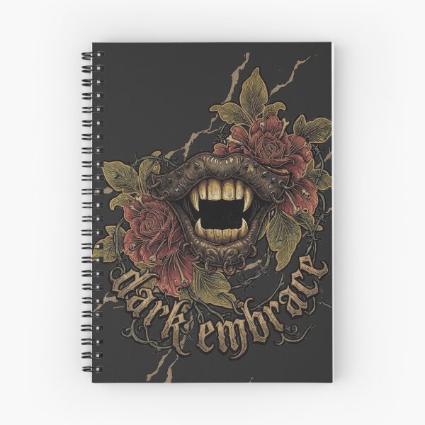 Item preview, Vampire Lips with Gothic Roses Dark Embrace Grunge Special Edition for Dark Textiles designed and sold by Apes of Wrath.