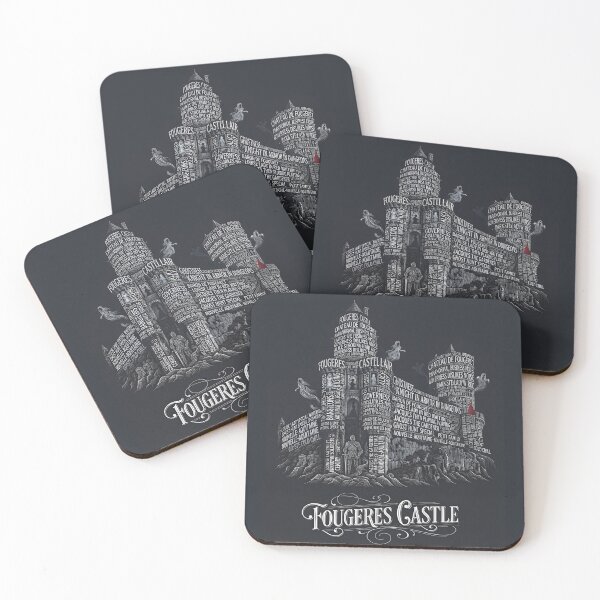 Item preview, Fougeret Castle France Haunted Business Ghost Typography Art designed and sold by naughty-raccoon.