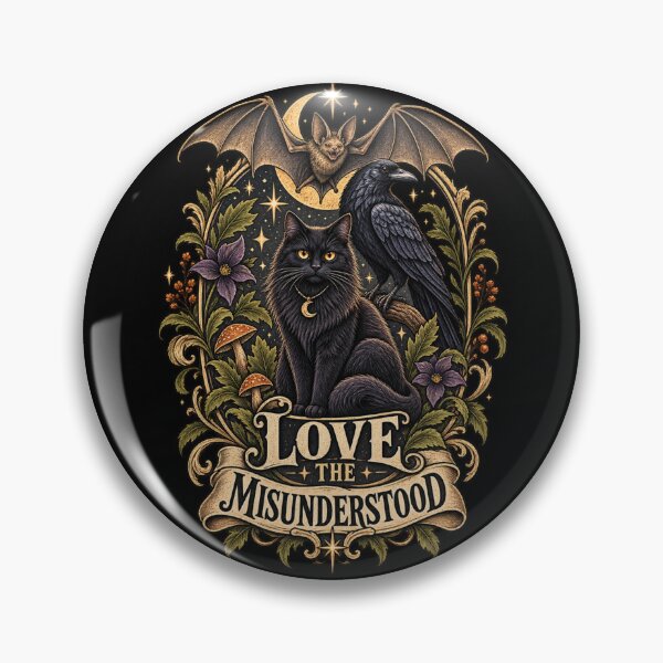 Item preview, Love The Misunderstood Bat Raven Cat Vintage Design designed and sold by creativebymateo.