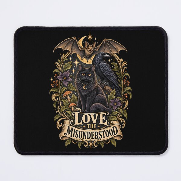 Item preview, Love The Misunderstood Bat Raven Cat Vintage Design designed and sold by creativebymateo.