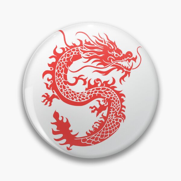 Item preview, Red Dragon Silhouette – Fierce Asian Dragon Fantasy Art designed and sold by Kruti Collection.