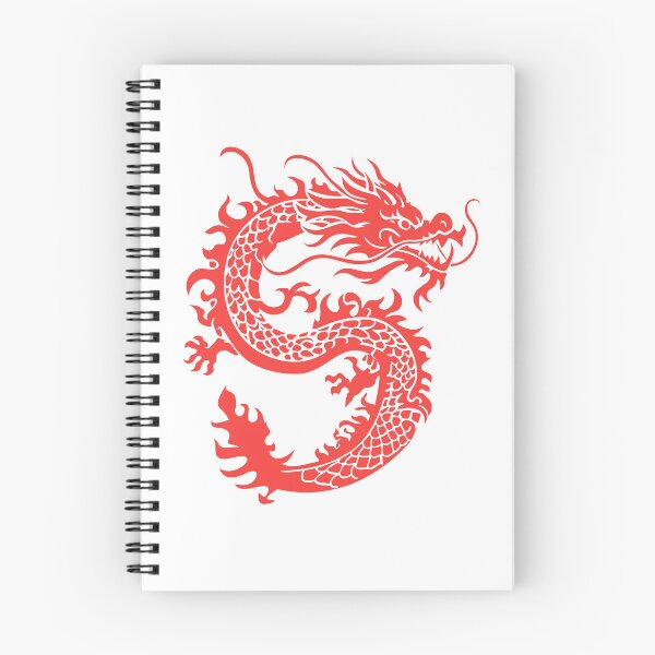 Item preview, Red Dragon Silhouette – Fierce Asian Dragon Fantasy Art designed and sold by Kruti Collection.