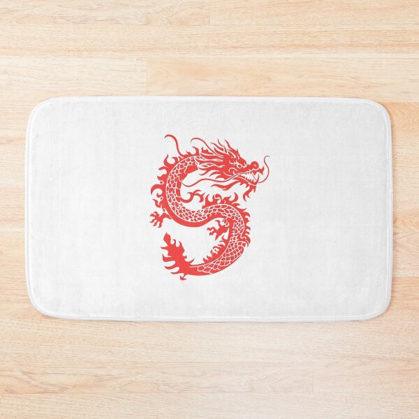 Item preview, Red Dragon Silhouette – Fierce Asian Dragon Fantasy Art designed and sold by Kruti Collection.