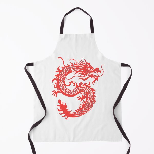 Item preview, Red Dragon Silhouette – Fierce Asian Dragon Fantasy Art designed and sold by Kruti Collection.