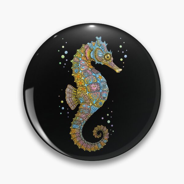 Item preview, SEAHORSE, OCEAN ART, MARINE CREATURE, BOHO, BOHEMIAN DESIGN designed and sold by classic car craze.