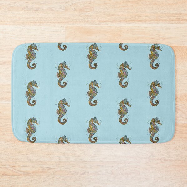 Item preview, SEAHORSE, OCEAN ART, MARINE CREATURE, BOHO, BOHEMIAN DESIGN designed and sold by classic car craze.