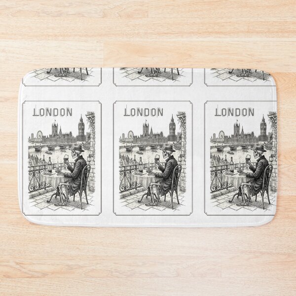 Item preview, London at Halloween poster sketch, Big Ben with skeleton  designed and sold by Coolparrotgirl.