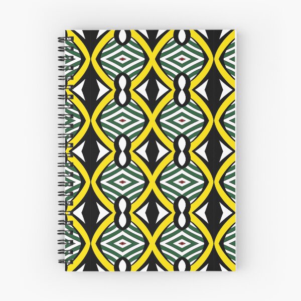 Item preview, Sun Shields – Yellow, green and black African geometric pattern designed and sold by Chamalion.
