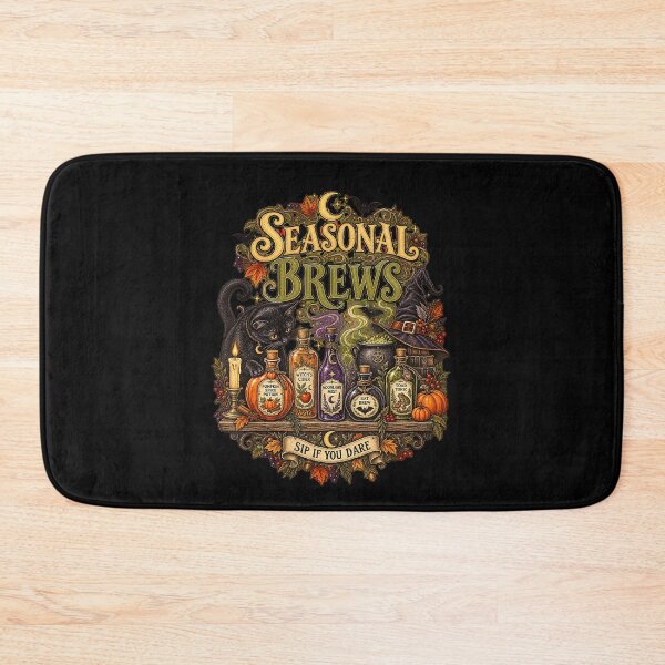 Item preview, Seasonal Brews Witchy Potions Black Cat Halloween designed and sold by NoeValdric.