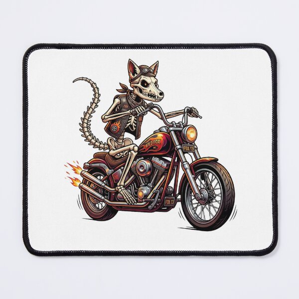 Item preview, Fox Skeleton Motorcycle designed and sold by StickVerse by Owais.