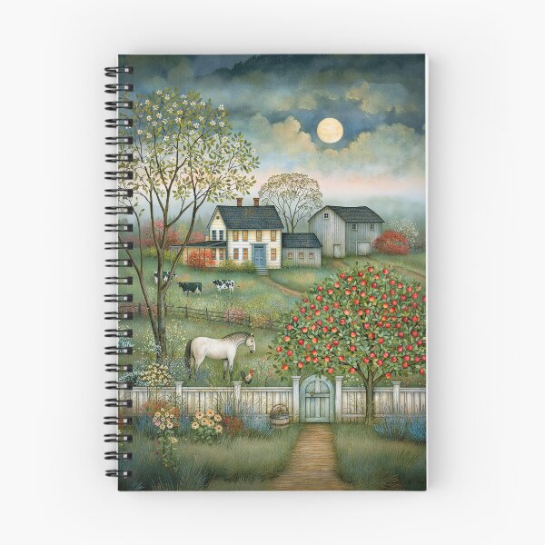 Item preview, Idyllic Farmhouse Under Full Moon designed and sold by Blue Horse Photo Magic.