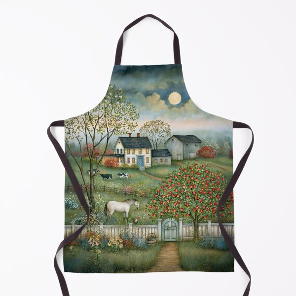 Item preview, Idyllic Farmhouse Under Full Moon designed and sold by Blue Horse Photo Magic.