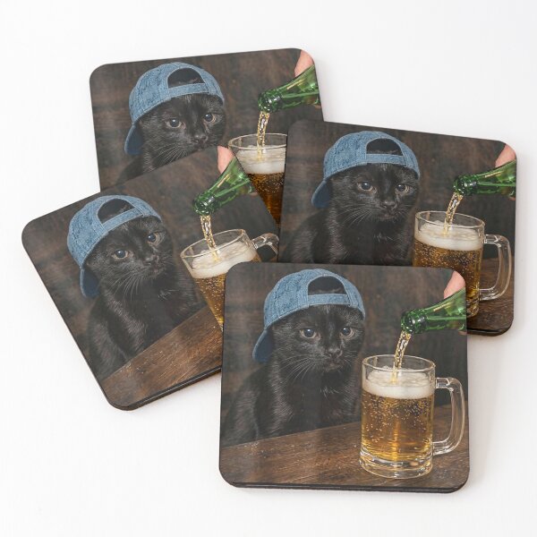 Item preview,  Cat Smoking Beer Meme  designed and sold by BASKF.