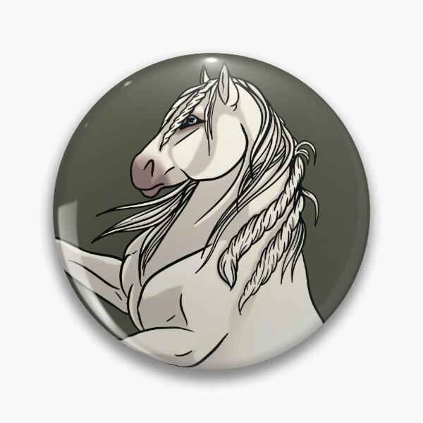 Item preview, Dominant White Mustang designed and sold by Old Water Cryptid .