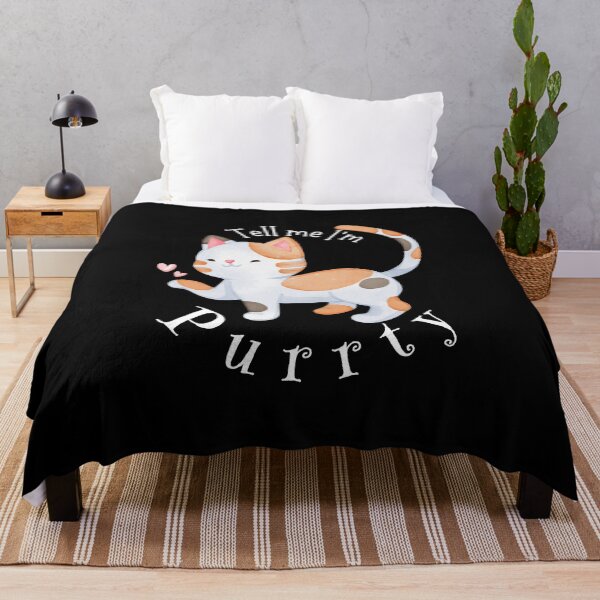 Item preview, Cute Cat Tell Me I'm Purrty designed and sold by SunandShade.