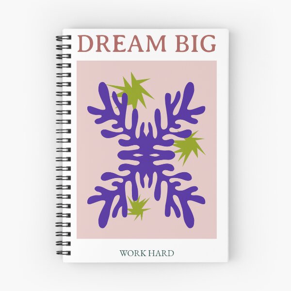 Item preview, Dream Big Work Hard - Abstract Matisse Inspired Retro Poster designed and sold by chatzous.