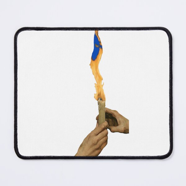 Item preview, The Last Light - Surreal Burning Matchstick in Hands Art designed and sold by Brandady.