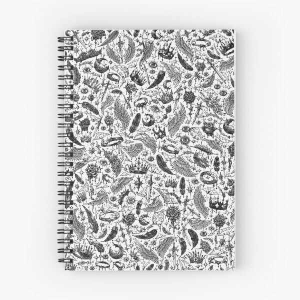 Item preview, Fallen Wings — Dark Angel Doodle Pattern designed and sold by i-corp.