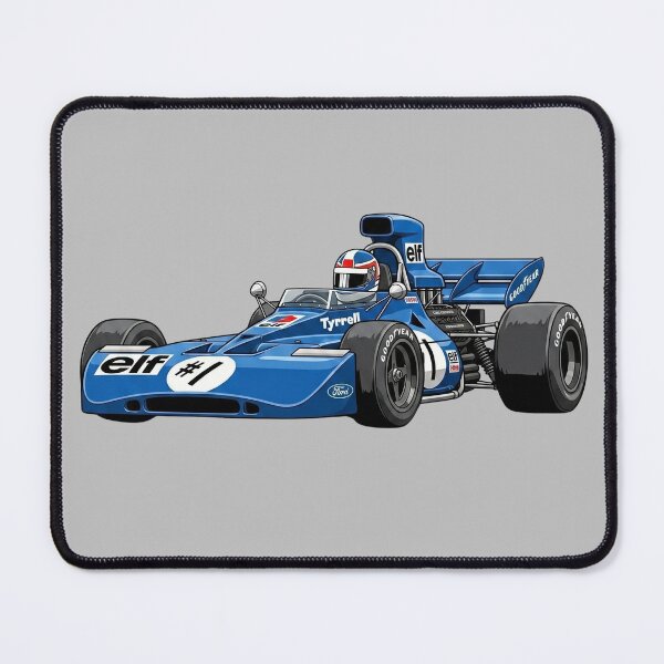 Item preview, 1971 Tyrrell 003 Jackie Stewart Champion Vintage F1 Grand Prix Racing Car Illustration designed and sold by Motorline44.