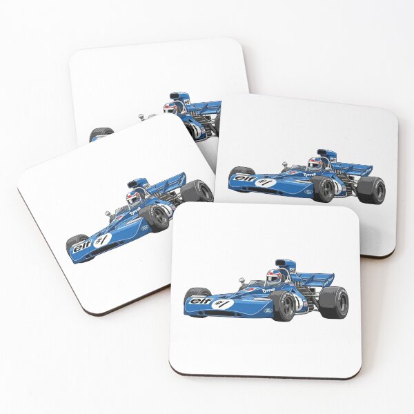 Item preview, 1971 Tyrrell 003 Jackie Stewart Champion Vintage F1 Grand Prix Racing Car Illustration designed and sold by Motorline44.