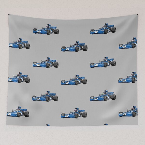 Item preview, 1971 Tyrrell 003 Jackie Stewart Champion Vintage F1 Grand Prix Racing Car Illustration designed and sold by Motorline44.