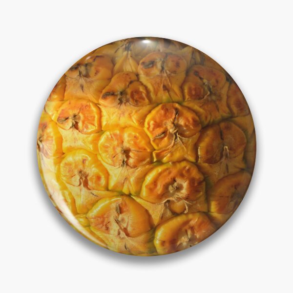 Item preview, Golden Ripe Pineapple on Wooden Outdoor Table designed and sold by MiraNadaPrints.