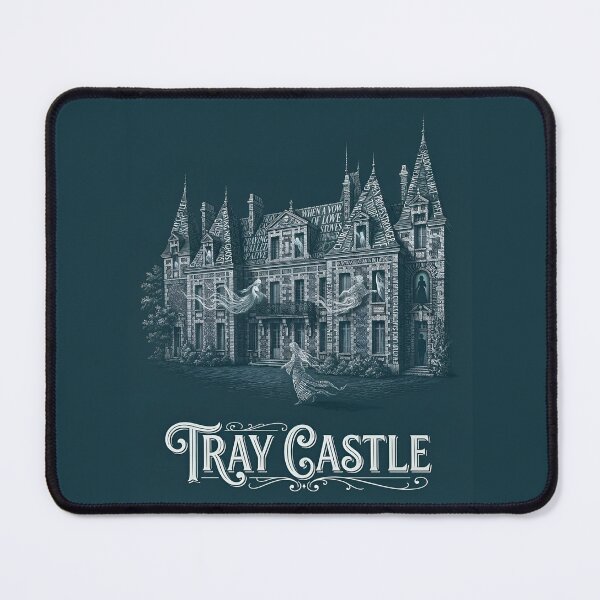 Item preview, Tray Castle Machecoul France Praying Nun Ghost Typography Art designed and sold by naughty-raccoon.