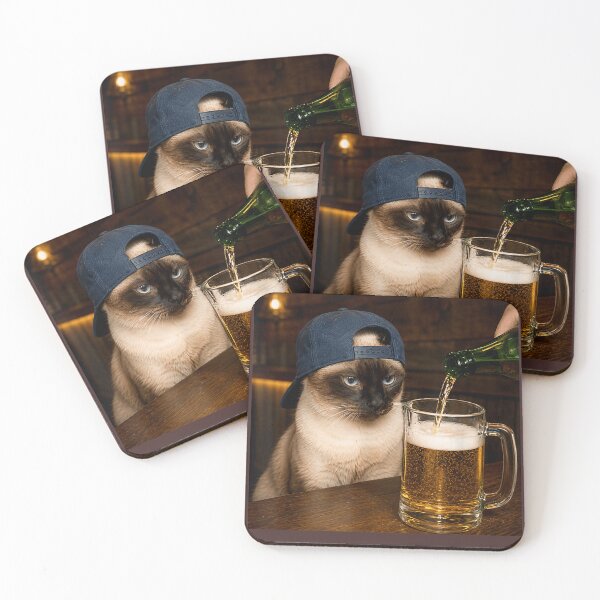 Item preview,  Cat Smoking Beer Meme  designed and sold by BASKF.