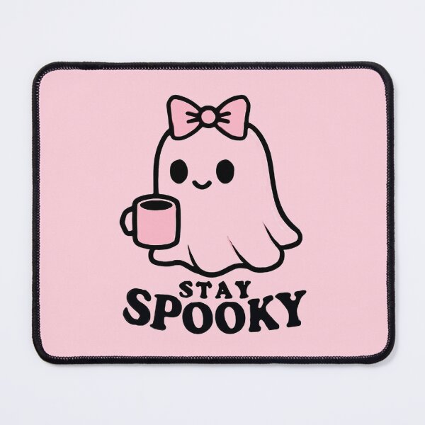 Item preview, Stay Spooky Coquette Ghost Pink Bow Halloween designed and sold by KeySeen.