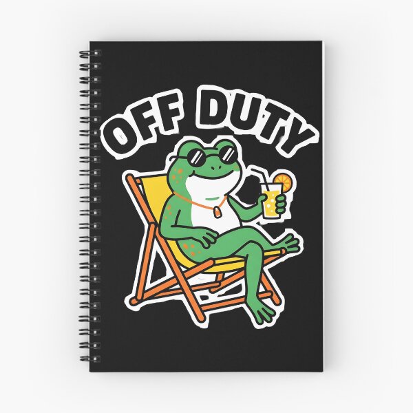Item preview, Off Duty Funny Relaxing Frog Beach Summer designed and sold by Herodestroyer.