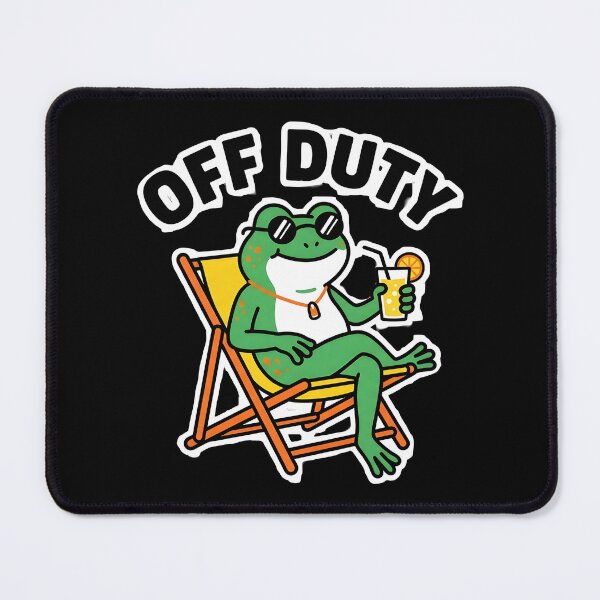 Item preview, Off Duty Funny Relaxing Frog Beach Summer designed and sold by Herodestroyer.