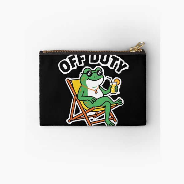 Item preview, Off Duty Funny Relaxing Frog Beach Summer designed and sold by Herodestroyer.