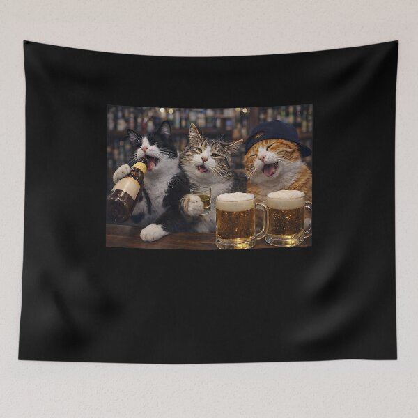 Item preview,  Cats Smoking Beer Meme  designed and sold by BASKF.