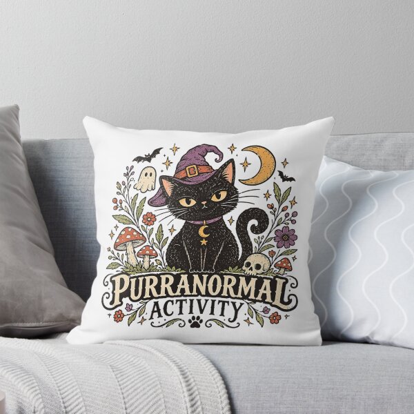 Item preview, Purranormal Activity Black Cat Witch Halloween designed and sold by TadeoNivar.