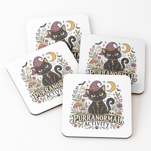 Item preview, Purranormal Activity Black Cat Witch Halloween designed and sold by TadeoNivar.