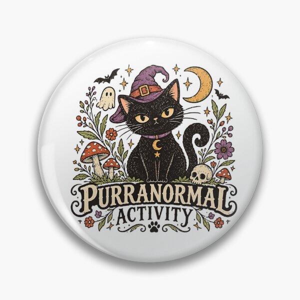 Item preview, Purranormal Activity Black Cat Witch Halloween designed and sold by TadeoNivar.