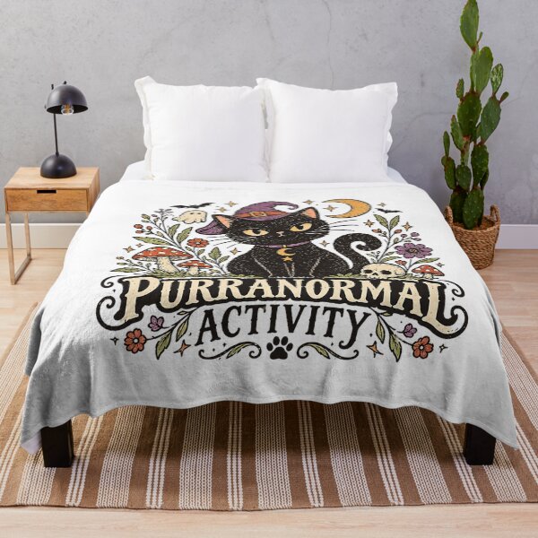 Item preview, Purranormal Activity Black Cat Witch Halloween designed and sold by TadeoNivar.