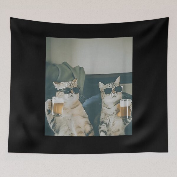 Item preview,  Cat Smoking Beer Meme  designed and sold by BASKF.