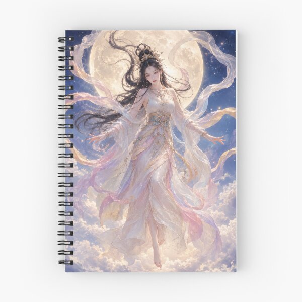 Item preview, Celestial Moon Maiden – Japanese Heavenly Goddess in Flowing Robes designed and sold by Kurekou Lab.